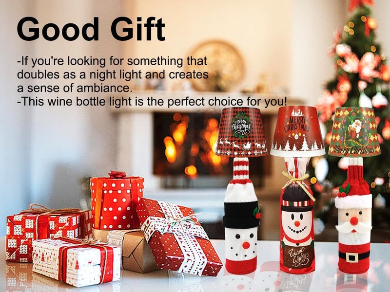 Hoide 2025 New Wireless Bottle Lamp - LED Bottle Lights for Liquor & Wine Bottles, Cordless Lampshade, Whiskey Bottle Top Light, Bottle Stopper Night Light Kit, Rechargeable 3-Tone Touch-Dimmable - Image 5
